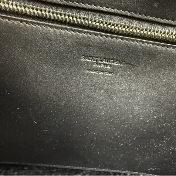 Saint Laurent Panier Medium Shopping Tote Bag in Black Raffia - Picture 9 of 10